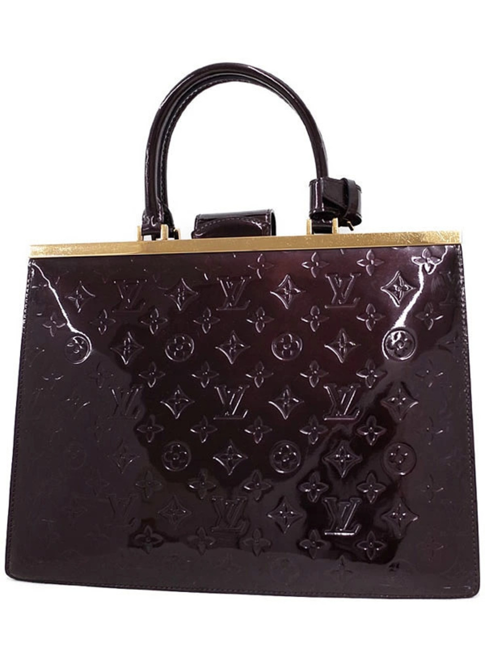 Louis Vuitton patent leather Monogram Vernis Deesse bag embossed monogram